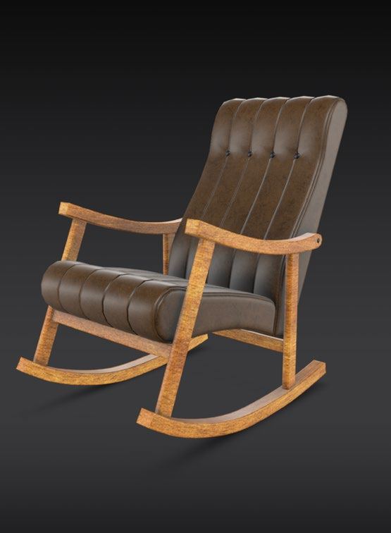 オリジナルARで原寸大表示された家具の3Dモデル